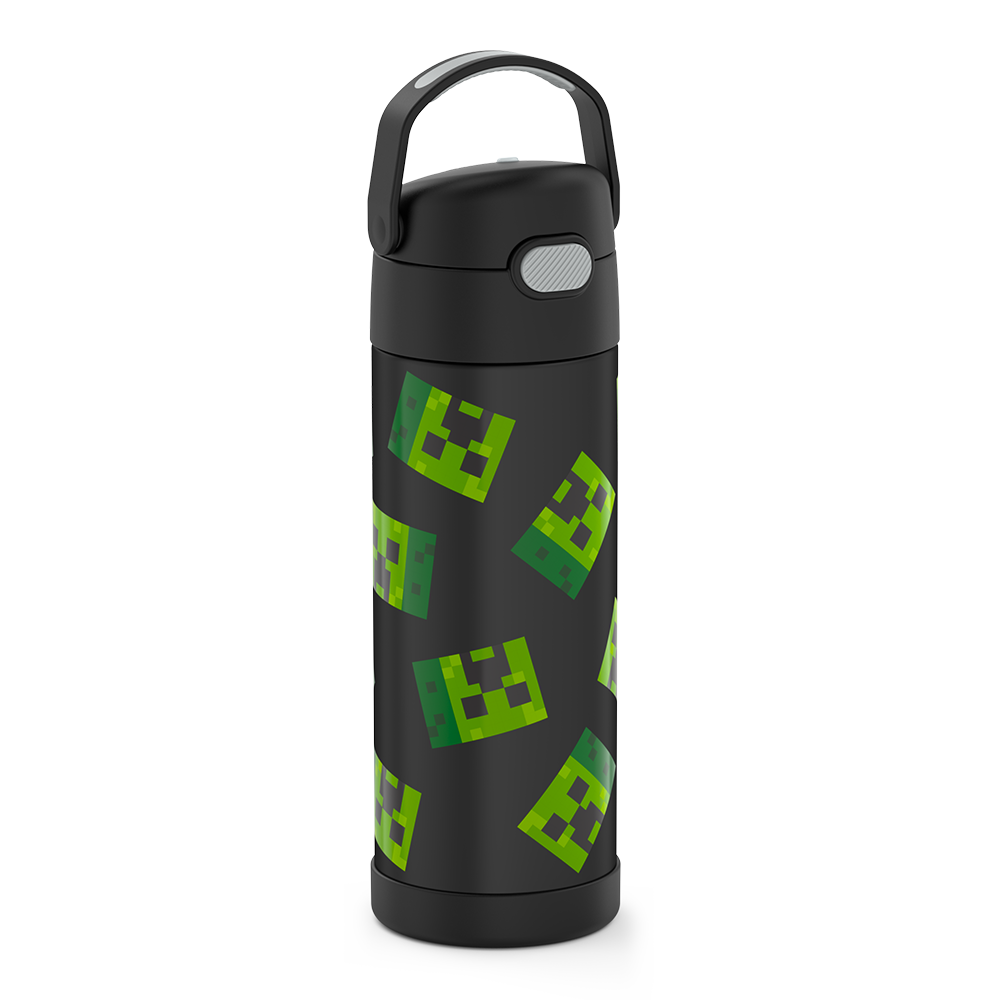 16oz FUNTAINER® WATER BOTTLE MINECRAFT