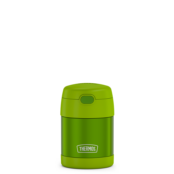 10 ounce Funtainer food jar, lime green, view 1.