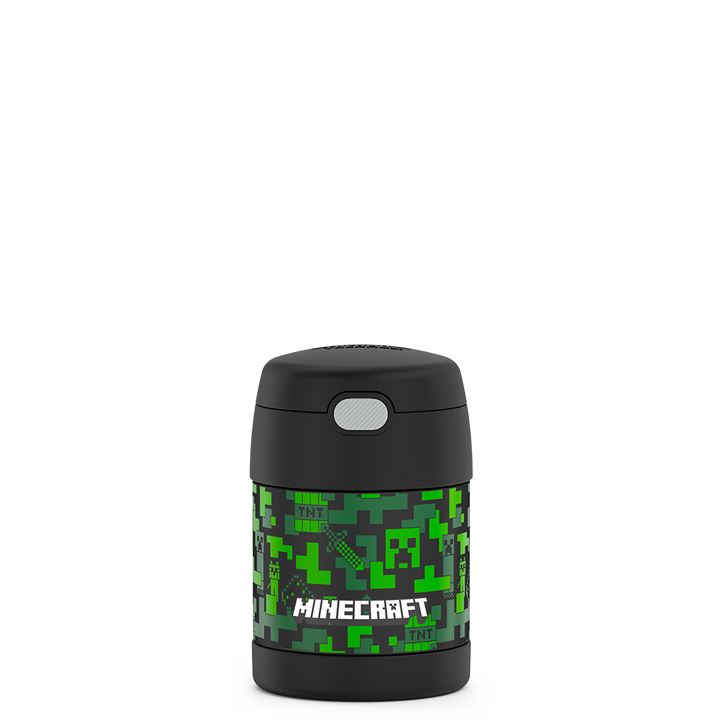 10 ounce Funtainer food jar, Minecraft characters and symbols