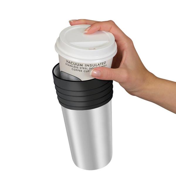 STAINLESS STEEL COFFEE CUP INSULATOR