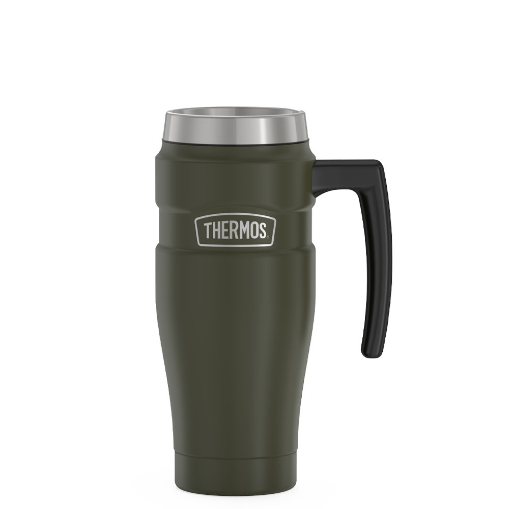 Thermos 16 ounce stainless steel mug without lid