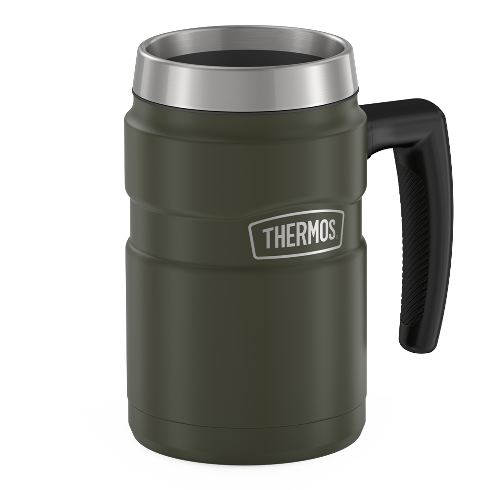 Thermos 16 ounce stainless steel mug without lid