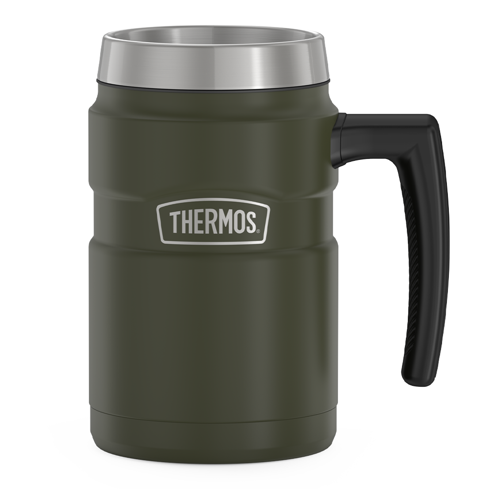 Thermos 16 ounce stainless steel mug without lid