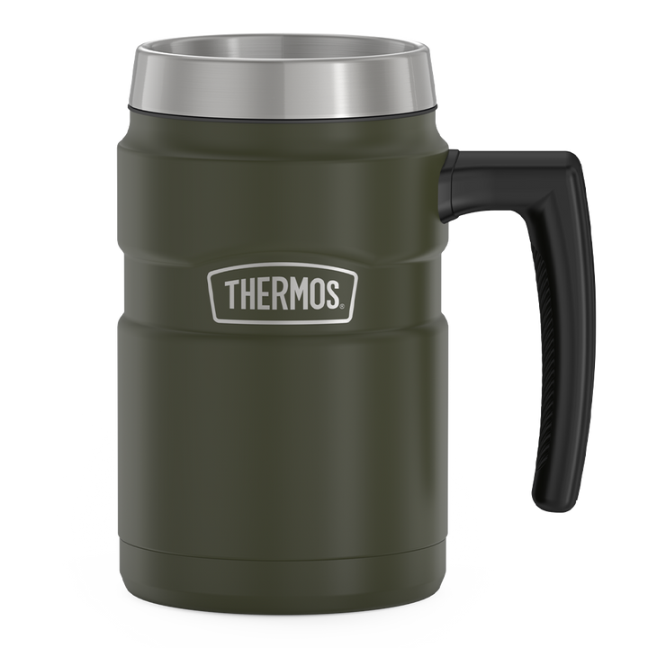 Thermos 16 ounce stainless steel mug without lid