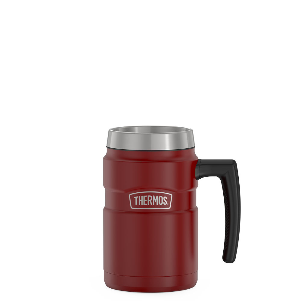 Thermos 16 ounce stainless steel mug without lid