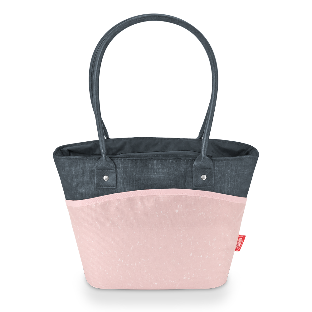 9 CAN TOTE COLOR BLOCK PINK