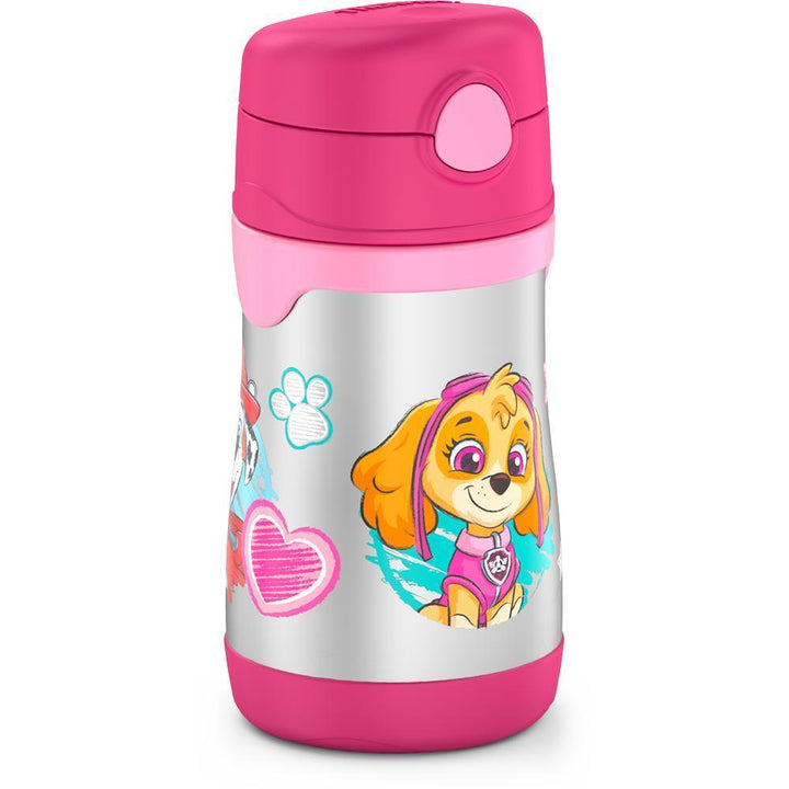 10 ounce Thermos Kids water bottle, Paw Patrol side view featuring Skye.