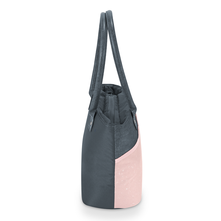 9 CAN TOTE COLOR BLOCK PINK