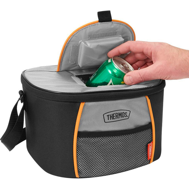 Thermos Black and Orange medium-sized cooler