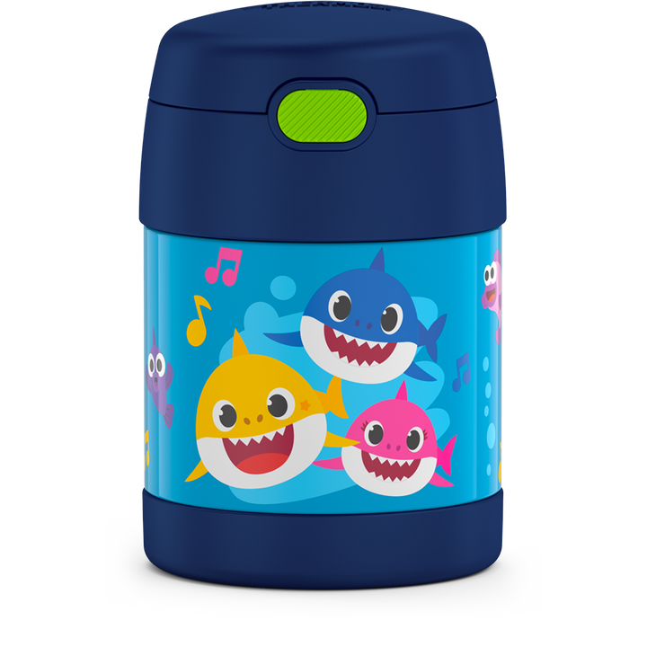 10 ounce Funtainer food jar, Baby Shark, view 2. 