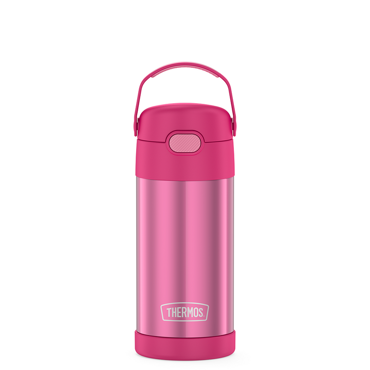 12 ounce Funtainer water bottle, pink.