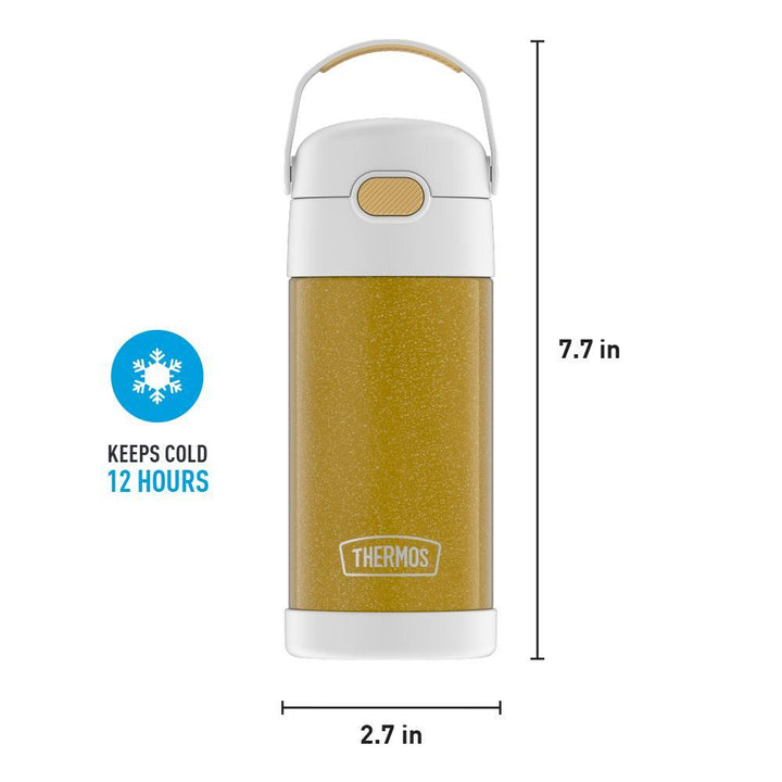 12 ounce Funtainer water bottle with straw