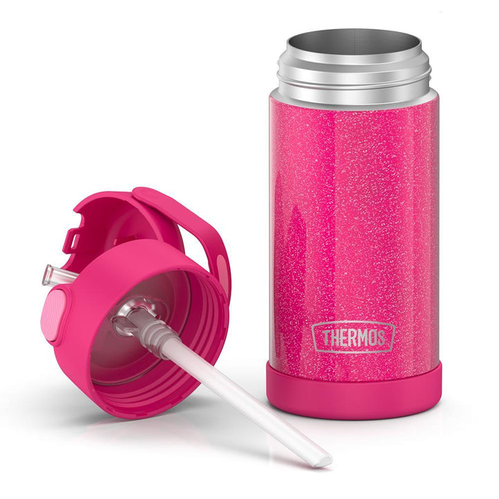 12 ounce Funtainer water bottle with straw