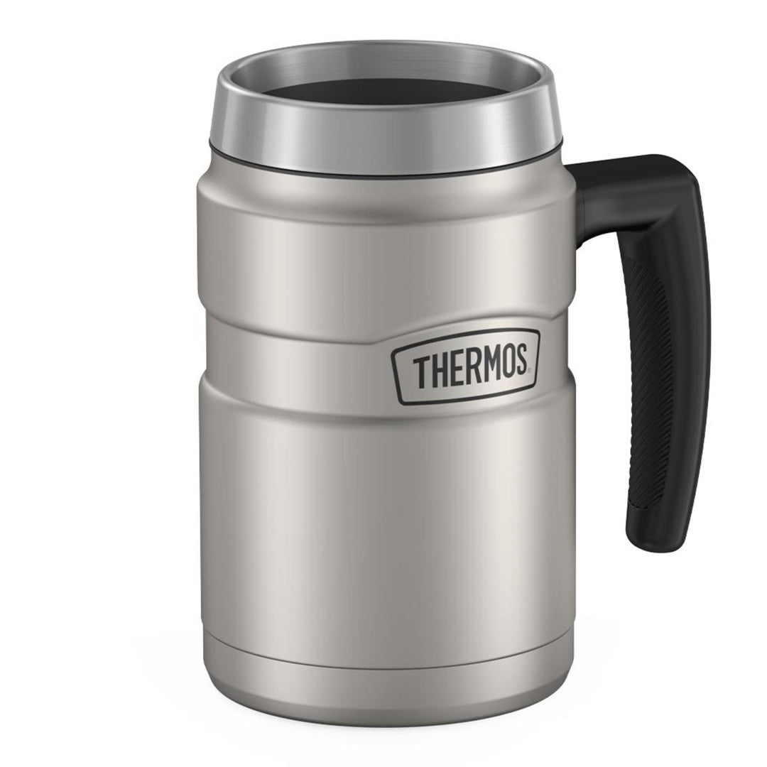 Thermos 16 ounce stainless steel mug without lid