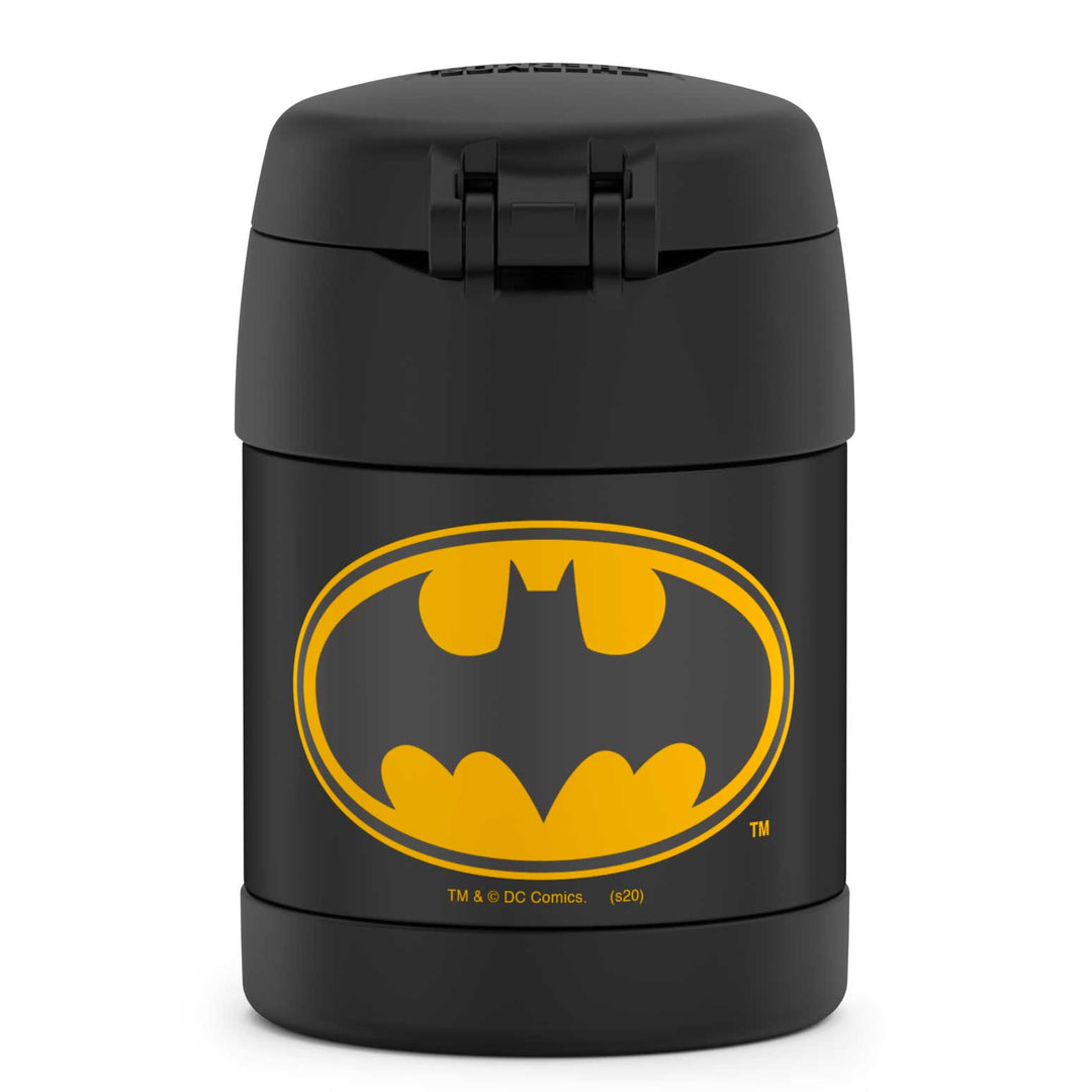 10 ounce Funtainer food jar, Batman back view