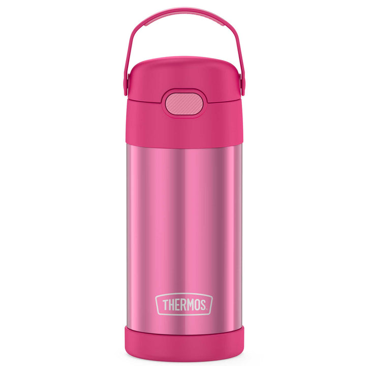 12 ounce Funtainer water bottle, pink.